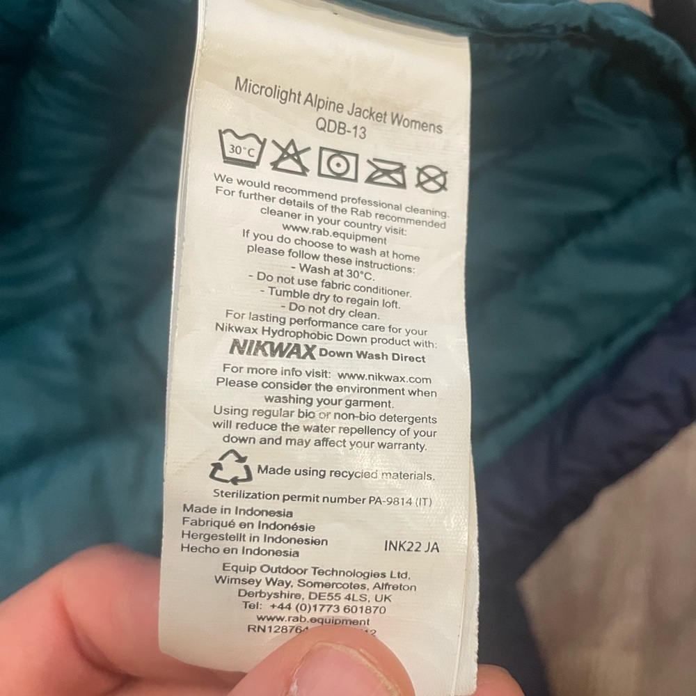 Rab Microlight Alpine Down Jacket - Picture 4 of 6